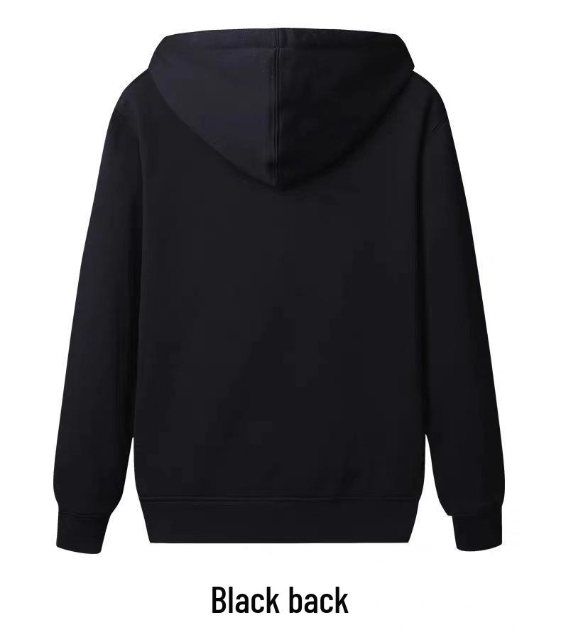 Men's Korean Style Fleece-Lined Hooded Sweatshirt: Thickened, Solid Color, Autumn/Winter Warm Pullover.