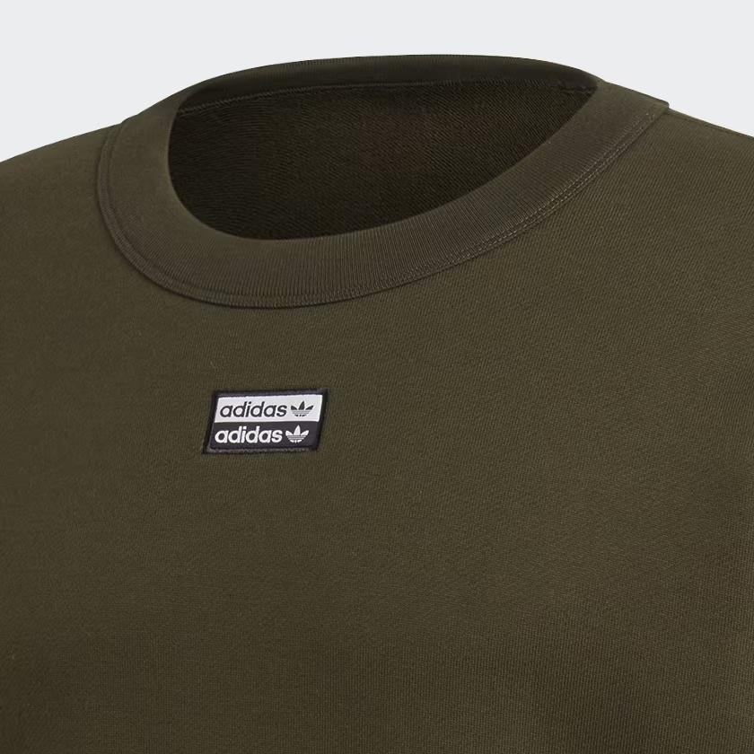 adidas Originals R.Y.V. Crewneck Sweatshirt Men's Gray Green ED7203
