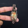 Unakite Gemstone Pure Copper Wire Wrapped Handmade Pendant Jewelry Gift For Her