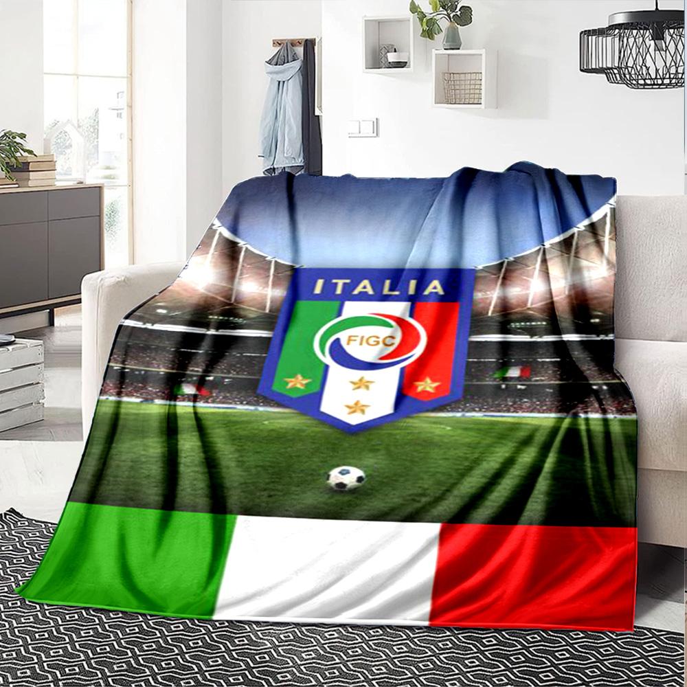 Italia Print Flannel Blanket High Quality Warm Comfortable Cover for All Seasons Perfect for Gifts Home Decor