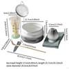 7 Pieces Japanese Matcha Set Tea Spoon Bowl Making Kit for Household