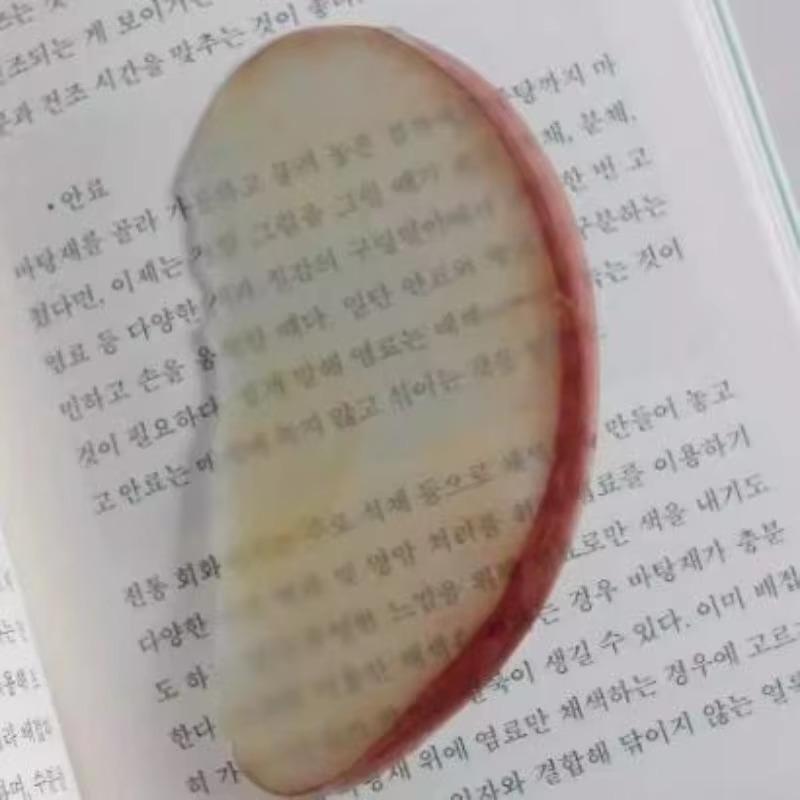 1 Bucată Semn de Carte Drăguț cu Design Creativ Acrilic Transparent Seria Fructe Etichetă de Carte Simplitate INS Semn de Carte Papetărie Student Cadou