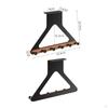 Wooden Wall Hook No Drill WallAttached Coat Wood over Door Hanger for Bedroom, Entryway Walnut