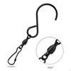 10 Degree Rotate Swivel Hooks Clips Metal S Hook Hanger for Solar Lights