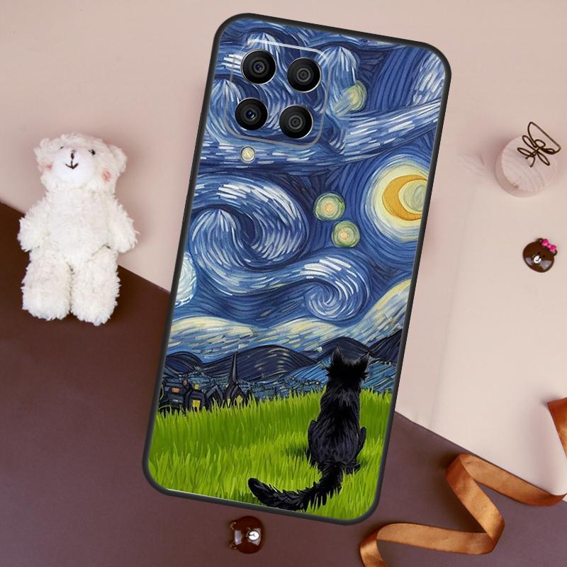 

Cat Van Gogh s The Starry Night Case For Samsung Galaxy M11 M31 M21 M53 M13 M32 M52 M15 M35 M55 M14 M34 M54 M06 M16 M36 M56 Samsung M11