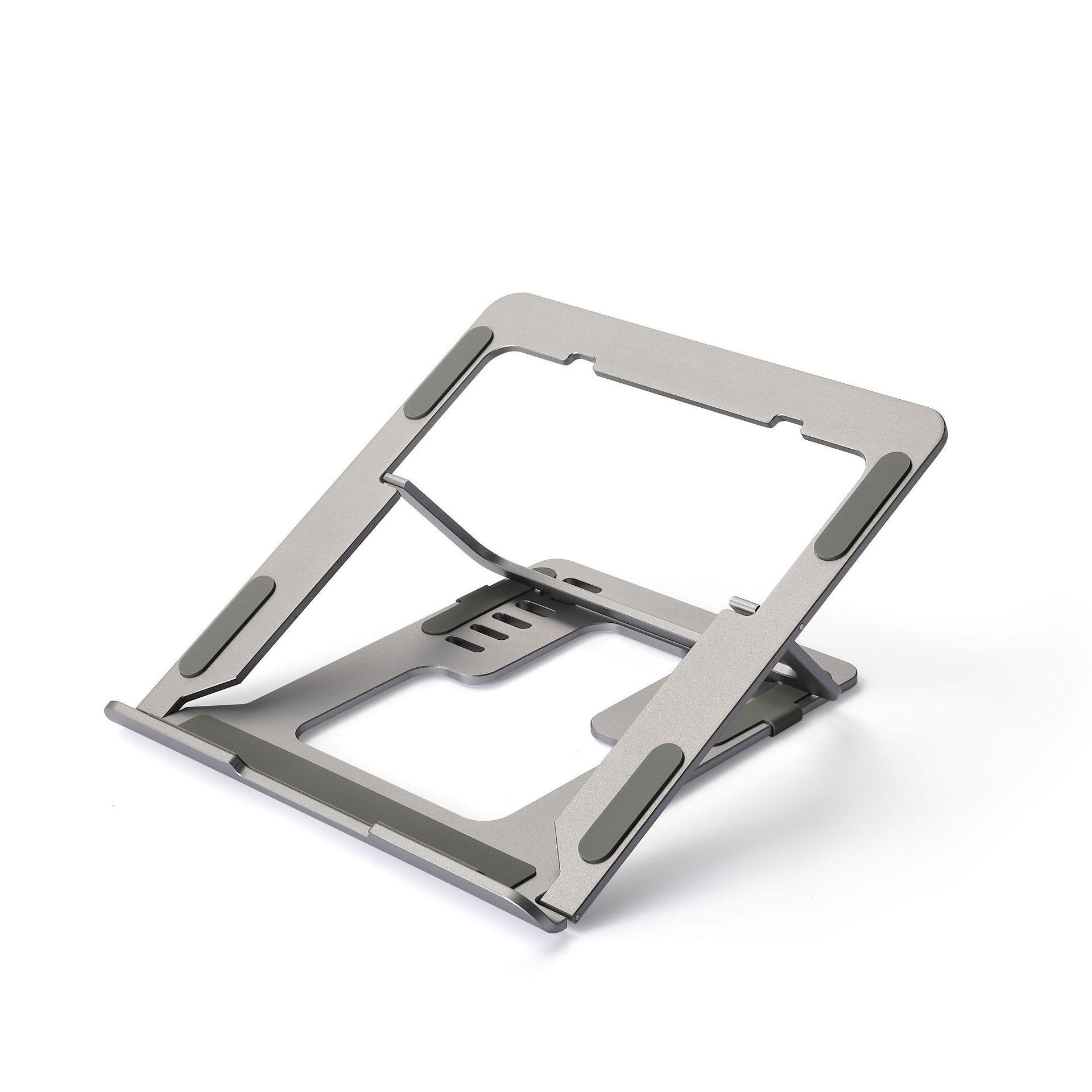 

Six-Speed Aluminum Laptop Stand: Folding, Stable Desktop Riser