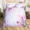 Lovely Bird Duvet Cover Set King Size Spring Floral Butterfly Bedding Set Microfiber Watercolor Garden Flower Comforter Cover