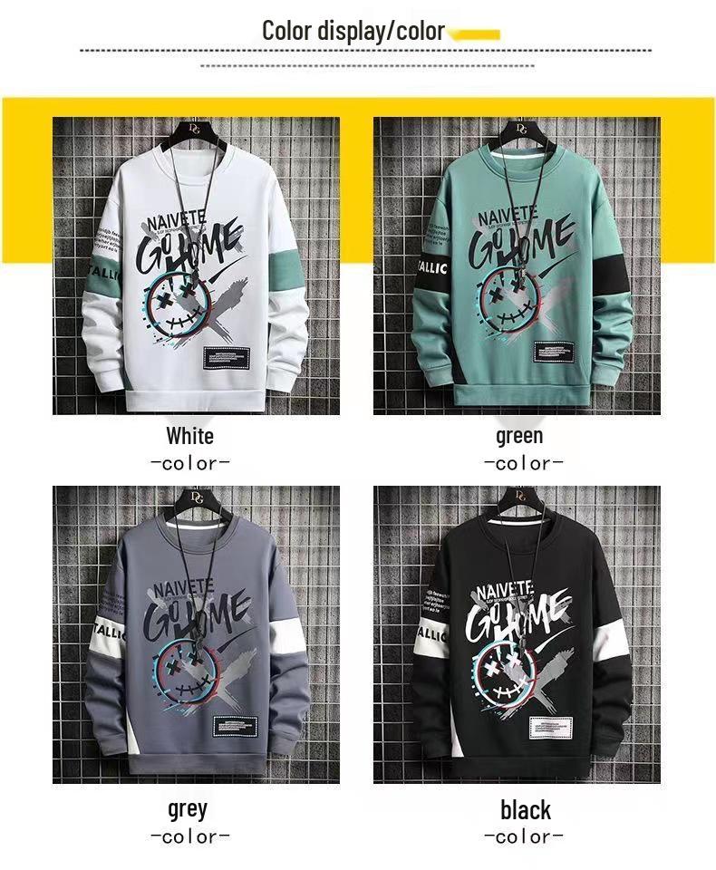 Trendiger Herbst-Hoodie für Jungen - Langarm-T-Shirt für Jugendliche und Schüler