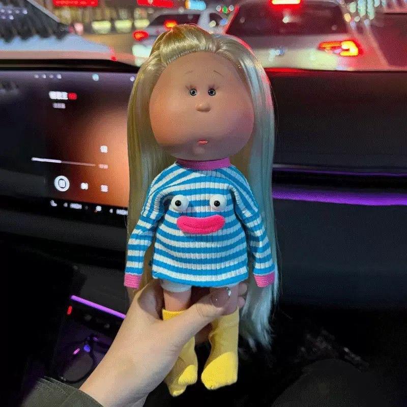 24cm Mia Bramborová panenka Oblečení pro panenky, Vinylová panenka Plyšové šaty, Sada na převlékání a boty