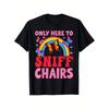 [Grappig] Stoel T-shirt Grappig Beschamend Ongepast Alleen Hier om te Ruiken
