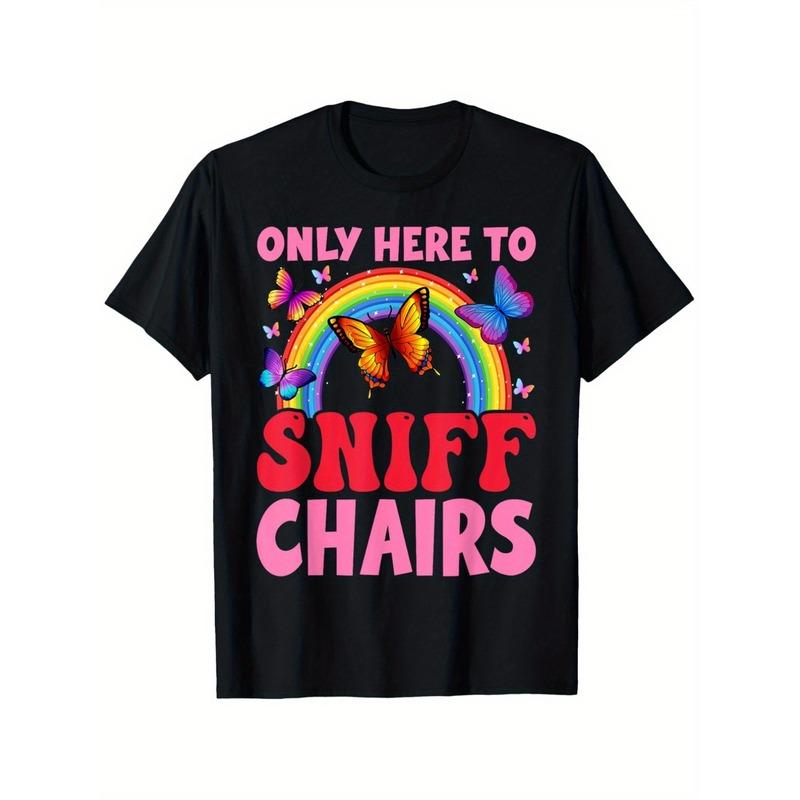 [Grappig] Stoel T-shirt Grappig Beschamend Ongepast Alleen Hier om te Ruiken