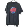 Balenciaga 787349 Planet Earth Crushed Oversized T-Shirt Tops L blackUsed