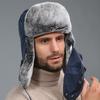 Rex Rabbit Fur Lei Feng Hat For Men And Women Winter Northeast Warm Ear Protection Caps Face Cold Wind Riding Genuine Fur Hat