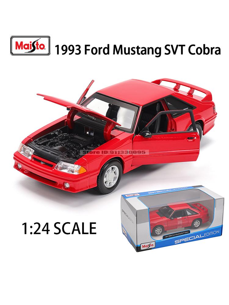 

Maisto 1:24 1993 Ford Mustang SVT Cobra alloy car model die-casting static precision model collection gift toy tide play