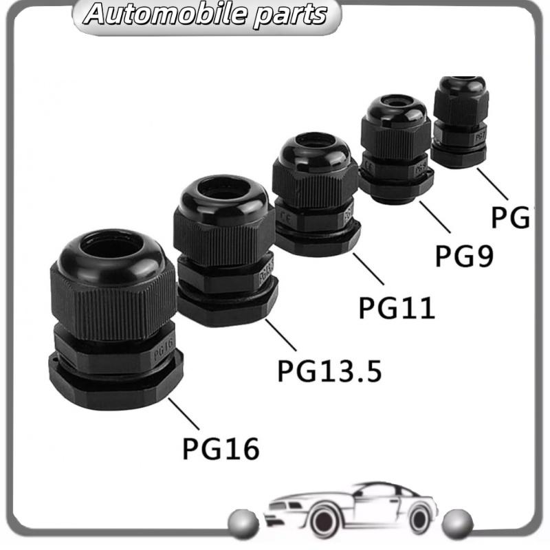 40 Pieces Of Plastic Waterproof Adjustable 3.5-13mm Cable Connectors PG7, PG9, PG11, PG13.5, PG16