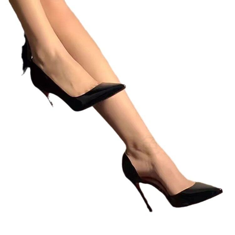 red sole nude high heels women's New Year's New Year and Autumn models pointed tip occupation not tired feet thin high heels single shoes women