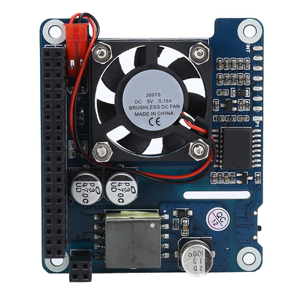 Expansion Board for RPI 4B3B+POE Power Over Ethernet Cooling Module Onboard Fan