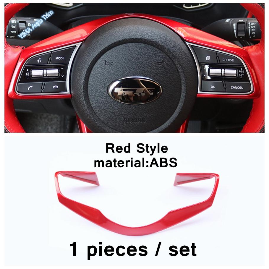 For Kia Cerato Forte K3 / Seltos - 2024 Interior ABS Accessories Car steering wheel button Sticker Decoration Cover Trim