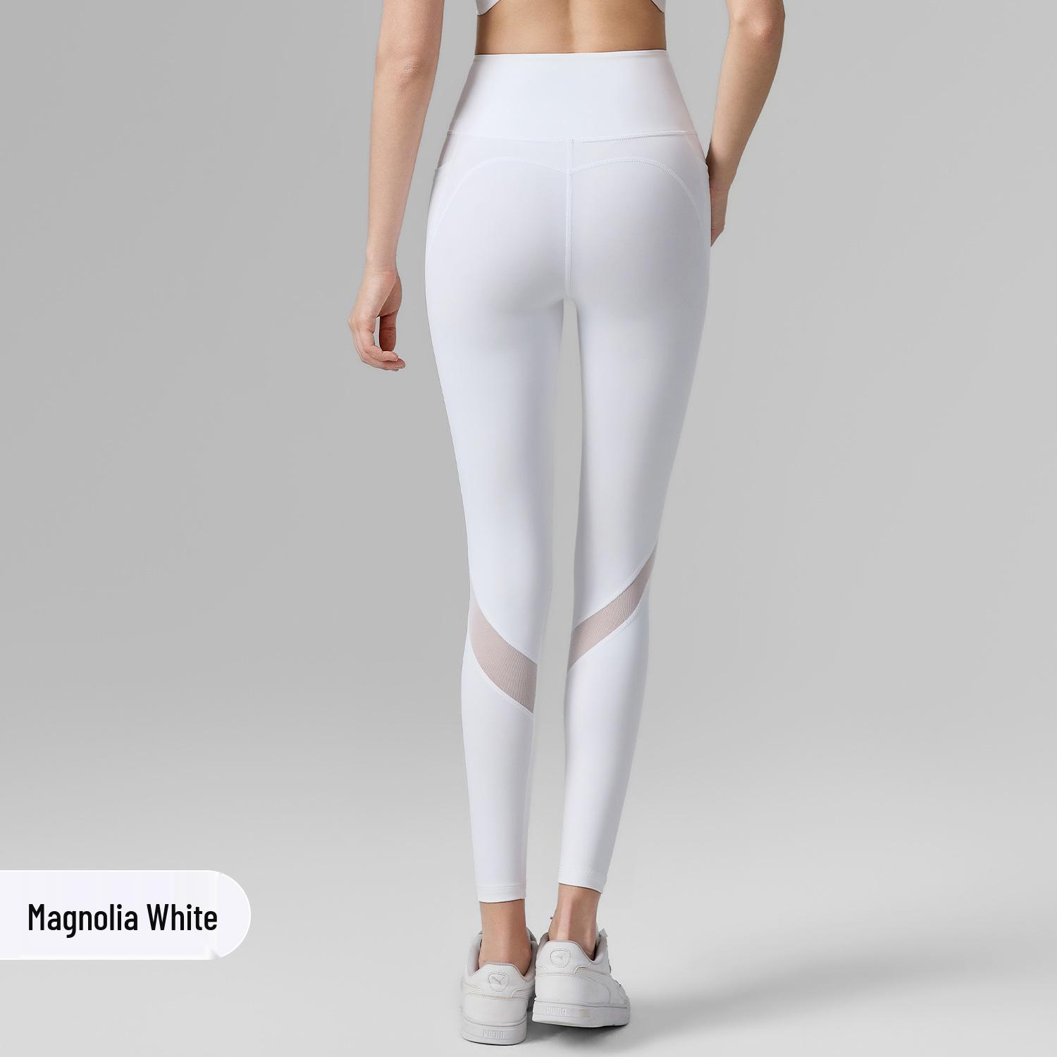 

Patchwork Mesh High-Stretch Women s Yoga Pants with Pockets - Bare Feel & Tummy Control Small