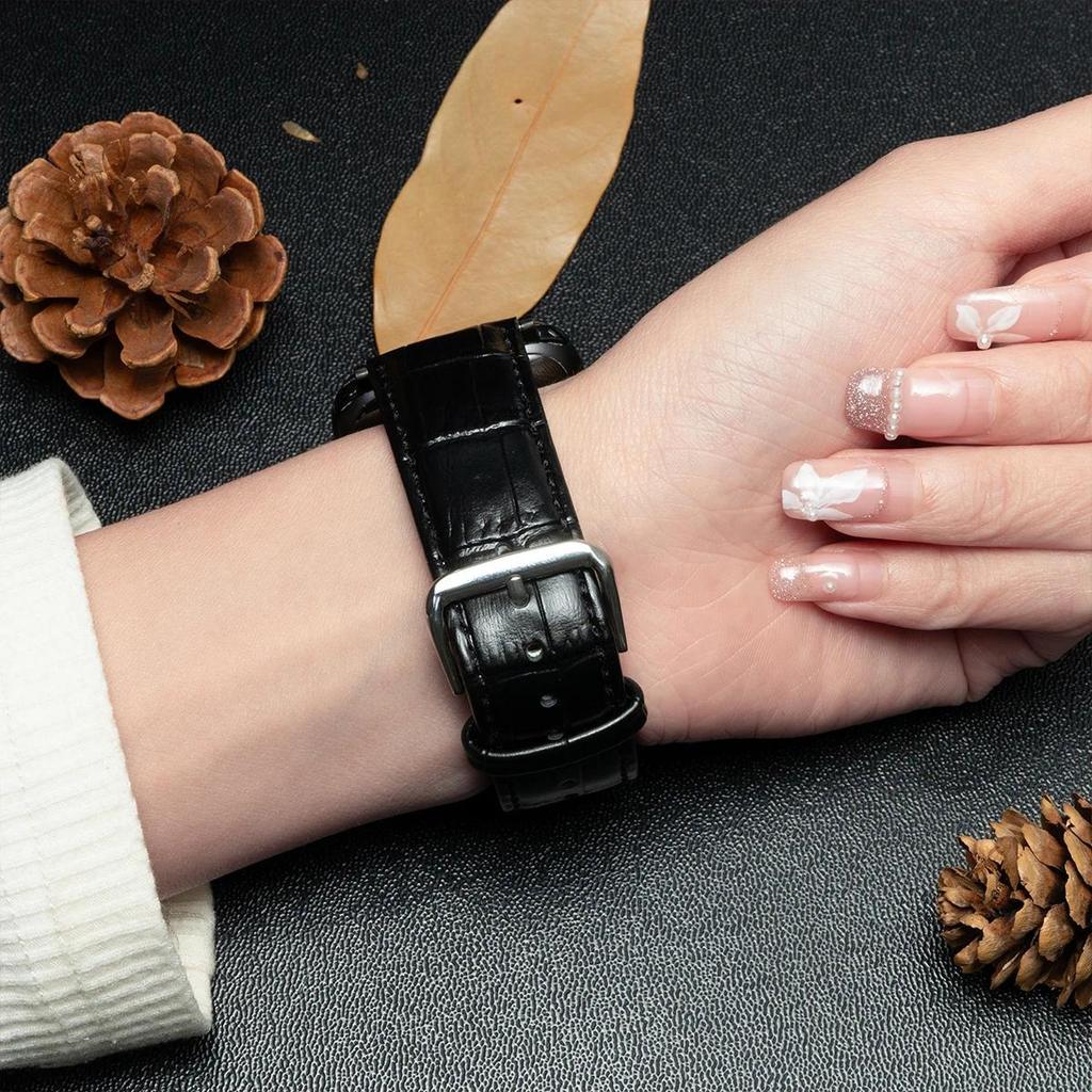 Leather Band Strap for Apple Watch Band Ultra 3 49mm 11 10 42mm 46mm 9 8 7 45mm 41mm High Quality for IWatch 6 SE 5 4 44mm 40MM