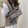 Fashion Boho Shoulder Bag New Plaid Plaid Handbag Lightweight Tote Bag Women Girls Underarm Bag Women's Bag Nice Gift