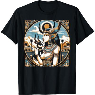Hathor Mitologia Egipska Bóstwo Piramida Starożytny Egipt Koszulka(2)