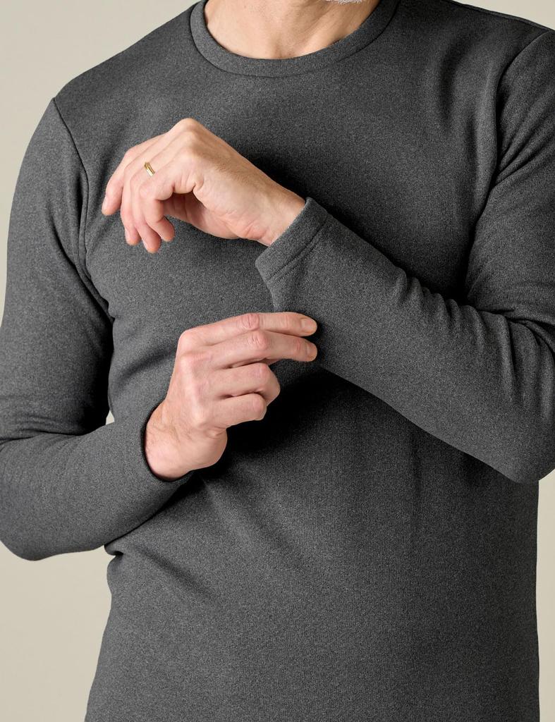 Warm Cold Weather Warm Long Sleeve Inner Shirt Dark Gray Thick 1 Piece Size (Lapasa) Innerwear, Underwear, Fleece-Lined, [2. (2) (Extra Shirt, Only),