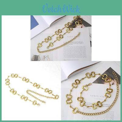 Cadena de Cintura Metálica Para Mujer Con Hebilla de Aleación Accesorio de Cinturón de Moda Para Vestidos y Pantalones