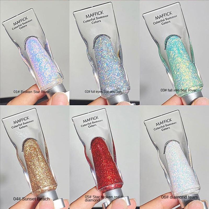 Liquid Eye Shadow Liquid Shiny Eyeshadow Monochrome Eye Shadow Glitter Pearl Brightening Eye Makeup Cosmetics