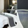 Nordic Cotton Linen Bed Runner Luxury Printing Embroidery Bed Flag Throw for Hotel Home Wedding Bedding Decor Bed Tail Towel