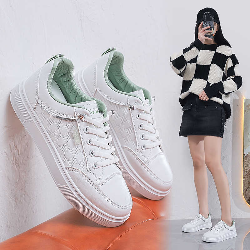 Natural Leather Playform Black Boot Woman Walking Sports Shoes Sneakers Beige Sports Shoes Flatas Trending Products