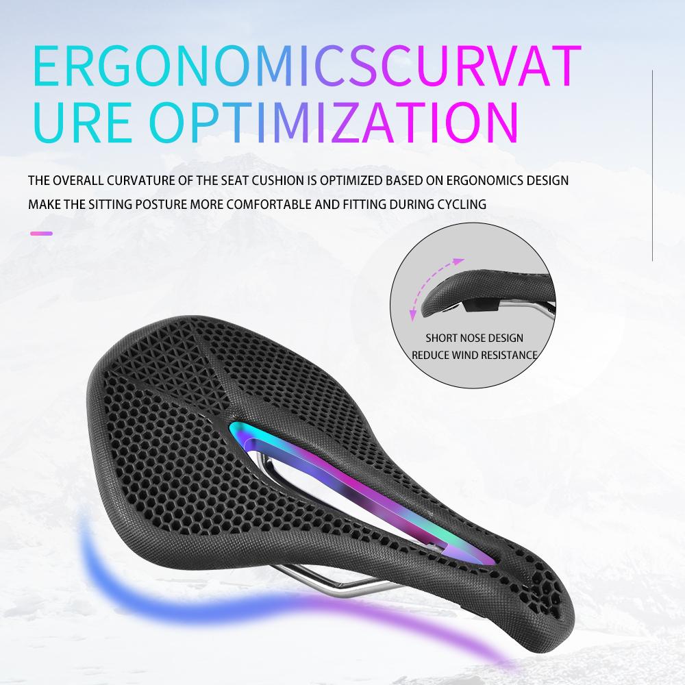 

Велосипедная дышащая подушка с бионической структурой, сверхлегкая амортизирующая резиновая подушка из ЭПУ для велосипеда, дорожная безопасность, дорожная подушка для езды на горном велосипеде