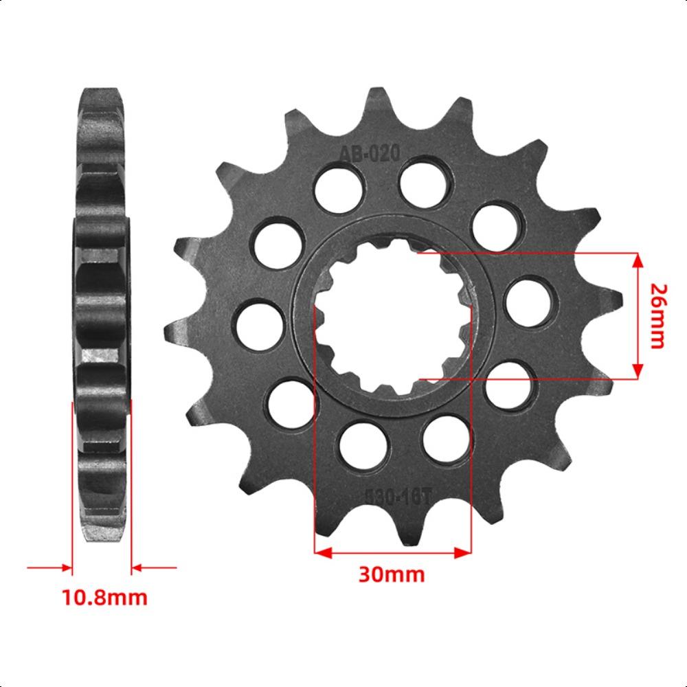 530 16T 17T Front Sprocket Gear Staring Wheel Cam Pinion for FZS1000 01-05 YZF R14XV FZ12D1 FZ1 Fazer 2006-2015 YZF R1 1998-2003