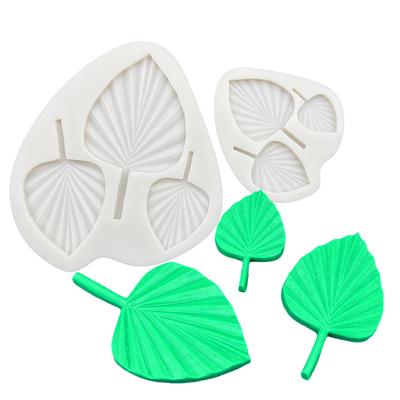 Palm Leaf Silicone Sugarcraft Mold Resin Tools Cupcake Baking Mould Fondant Cake Decorating Tools Silicone Mold Kitchen Tools