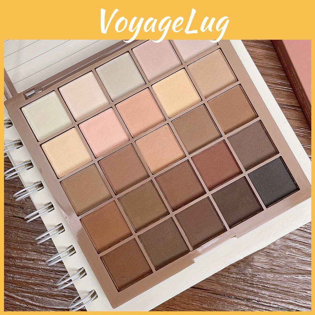 Palette 25 Matte Shades Eyeshadow Finish Neutral Grey Brown Earth Tones Coffee Chocolate Inspired Shades For Versatile Makeup Looks