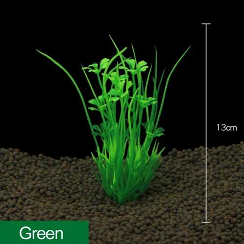 

Artificial Aquarium Plants Aquatic Green Plant Aquarium Fish Tank Decoration 13cm Height Decoration Aquarium M зелёный