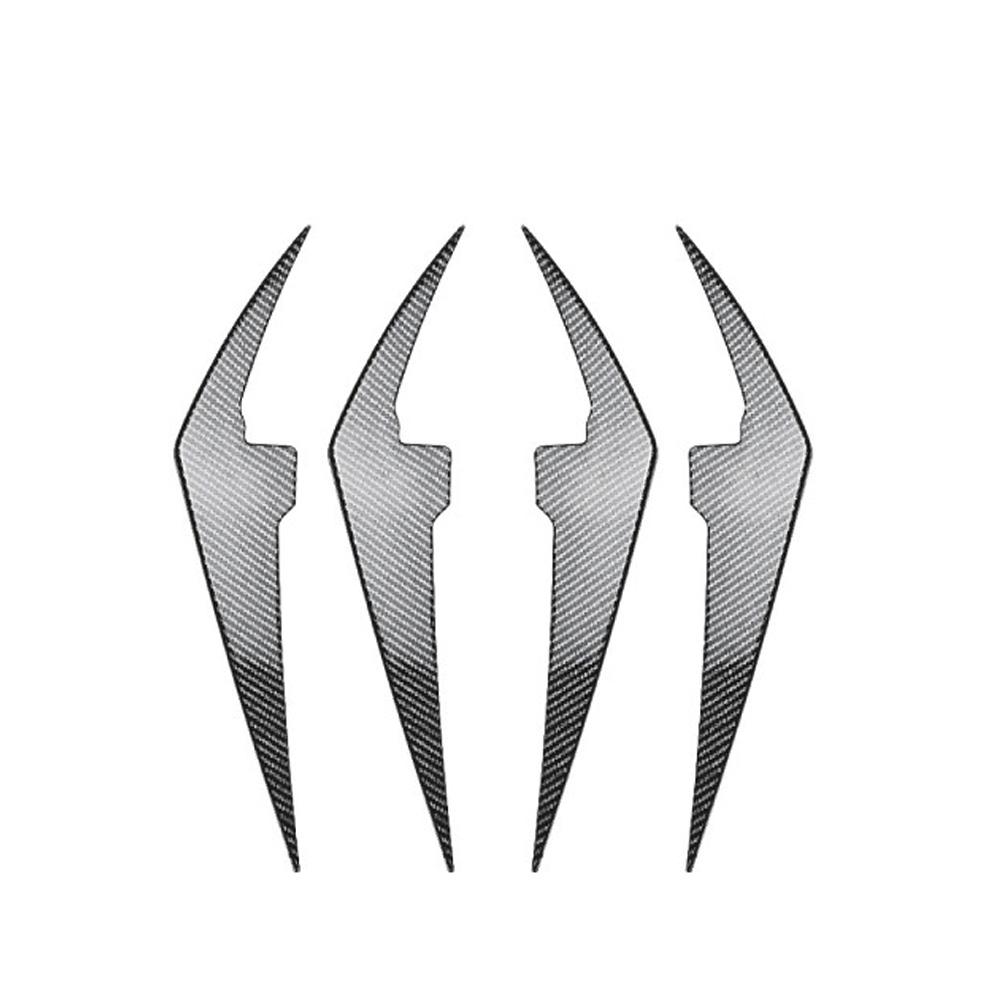 4Stk/Set Auto Frontstoßstange Nebelscheinwerfer Seitenfinnen Lippe Splitter Luftblende Passform Für BMW 3er G20/G21 LCI 2023+ M Sport