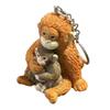 Resin Monkey Doll Keyring 3D Monkey Pendant Monkey Resin Ornament Monkey Keychain  Kids Gifts