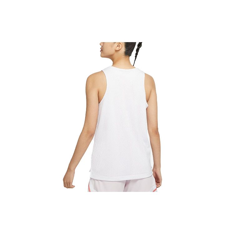 Nike Dri-FIT Fly Oboustranná rychleschnoucí sportovní basketbalová tílka Dámská topy Bílá DM7905-106