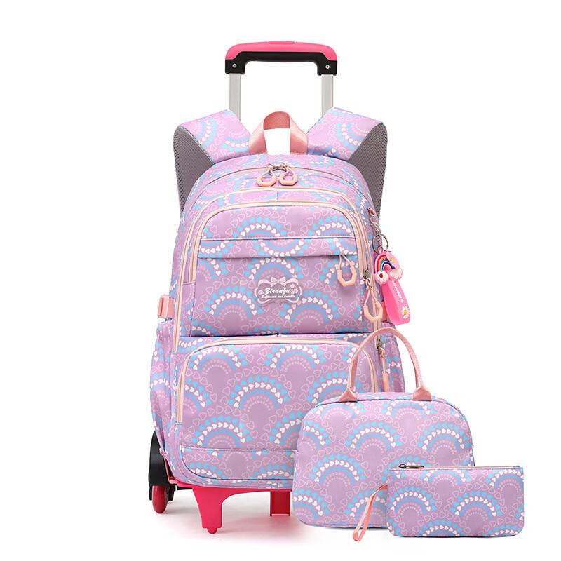 

Li Shen Detachable Rolling School Backpack