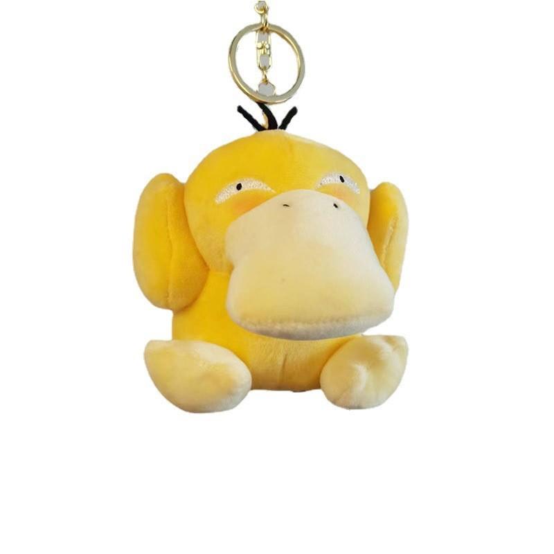 Adorable Plush Keychain Psyduck Cartoon Stuffed Animal Doll Backpack Hanger Gift