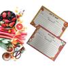 50Pcs Colored Recipe Index Cards Double Sided Recipe Cards with Lines for Weddings, Bridal Shower, Christmas Party Favor