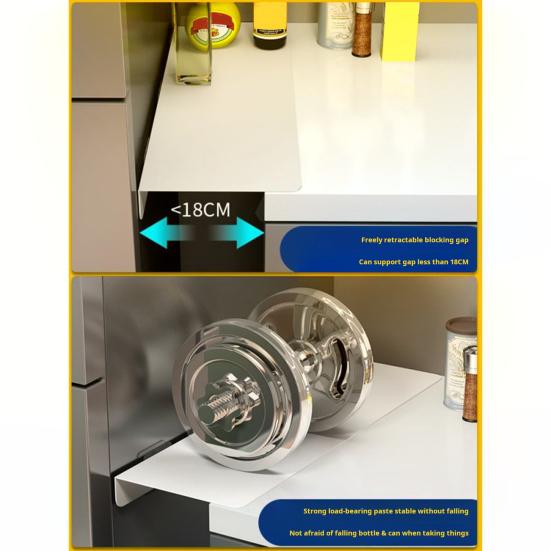 Countertop Extension Board Punch-free Waterproof Gap Filler Barrier Narrow Gap Kitchen Extention Plate Thick