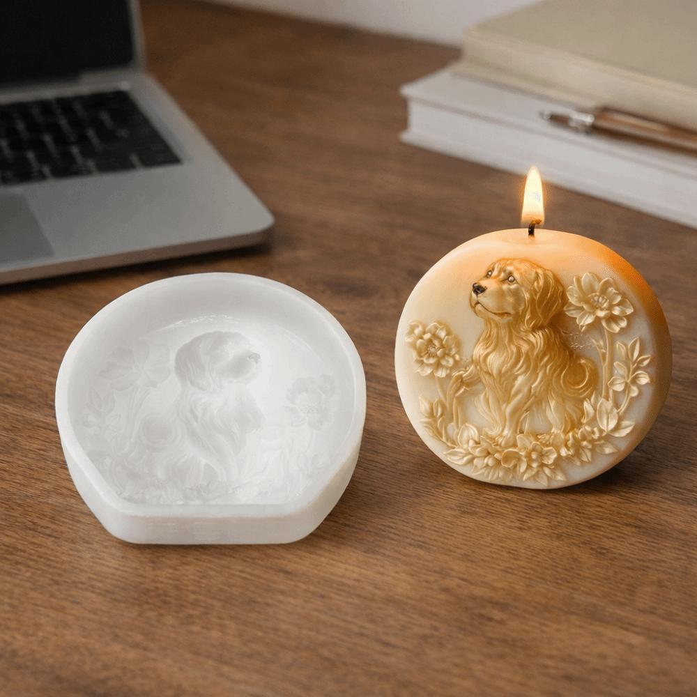 Reusable Animal Soap Mold 3D Aromatherapy Mold Practical Dog Candle Mold Hand Gestures