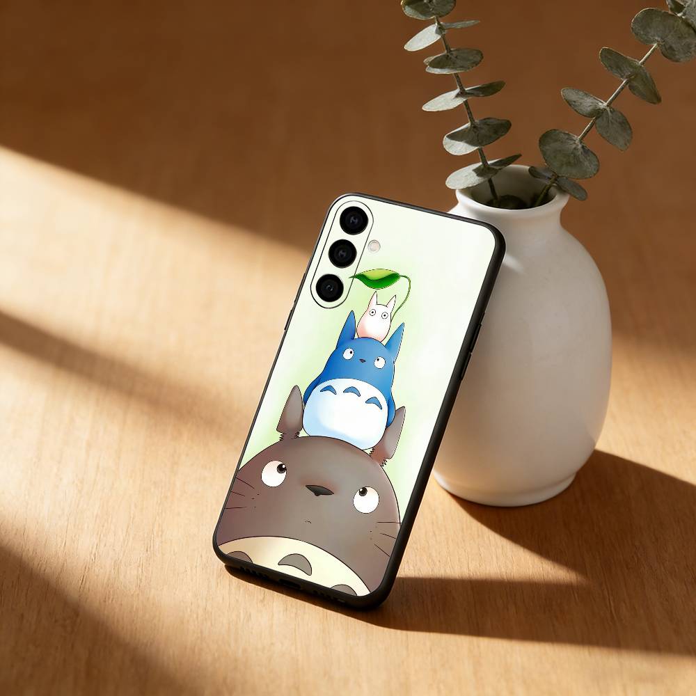 Cartoon Cute T-Totoros Phone Case For Samsung Galaxy A91,80,73,72 ,71,53,52,32 ,31,22,21s,20,Soft Black Case