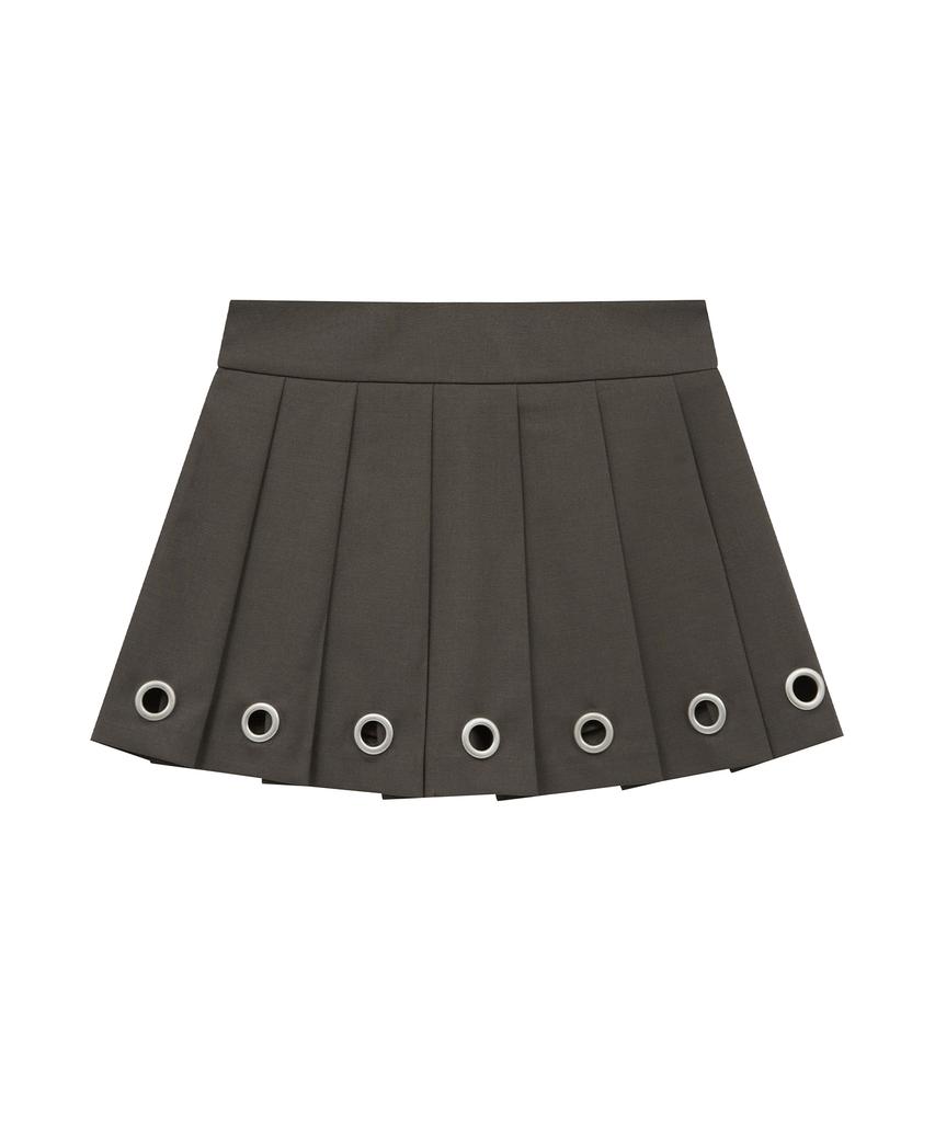 Midnight Move Eyelet Skirt (Brown)