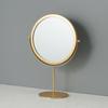 Rotating Metal Makeup Mirror European-style Dormitory Beauty Mirror  Desktop