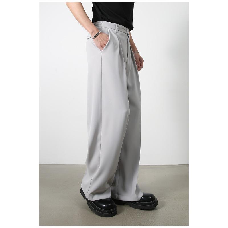 Long Trousers Versatile Men's Four Colors Suit Pants Men's Drape Suit Pants Straight Loose Wide-legged Pants Hundred Casual Pants Pants