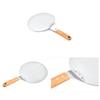Round Cake Pizza Shovel 10 Inch Stainless Steel Wooden Handle Home Baking Cutter