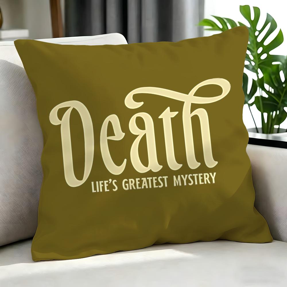 Metal Death Cushion Cover Cushion Cover Set 4Pcs 50X50 45X45 40X40 Pillowcase Decorative Sofa Home Decor